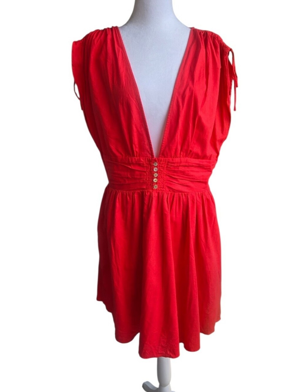 Free People Women's Size Large Orange Coral Dress
